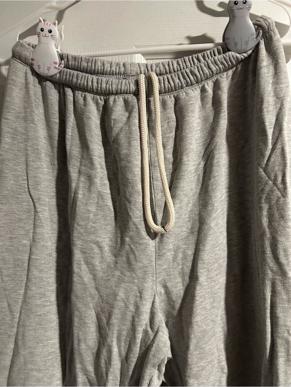 Grey Jogger Drawstring Sweatpants - Picture 2 of 5